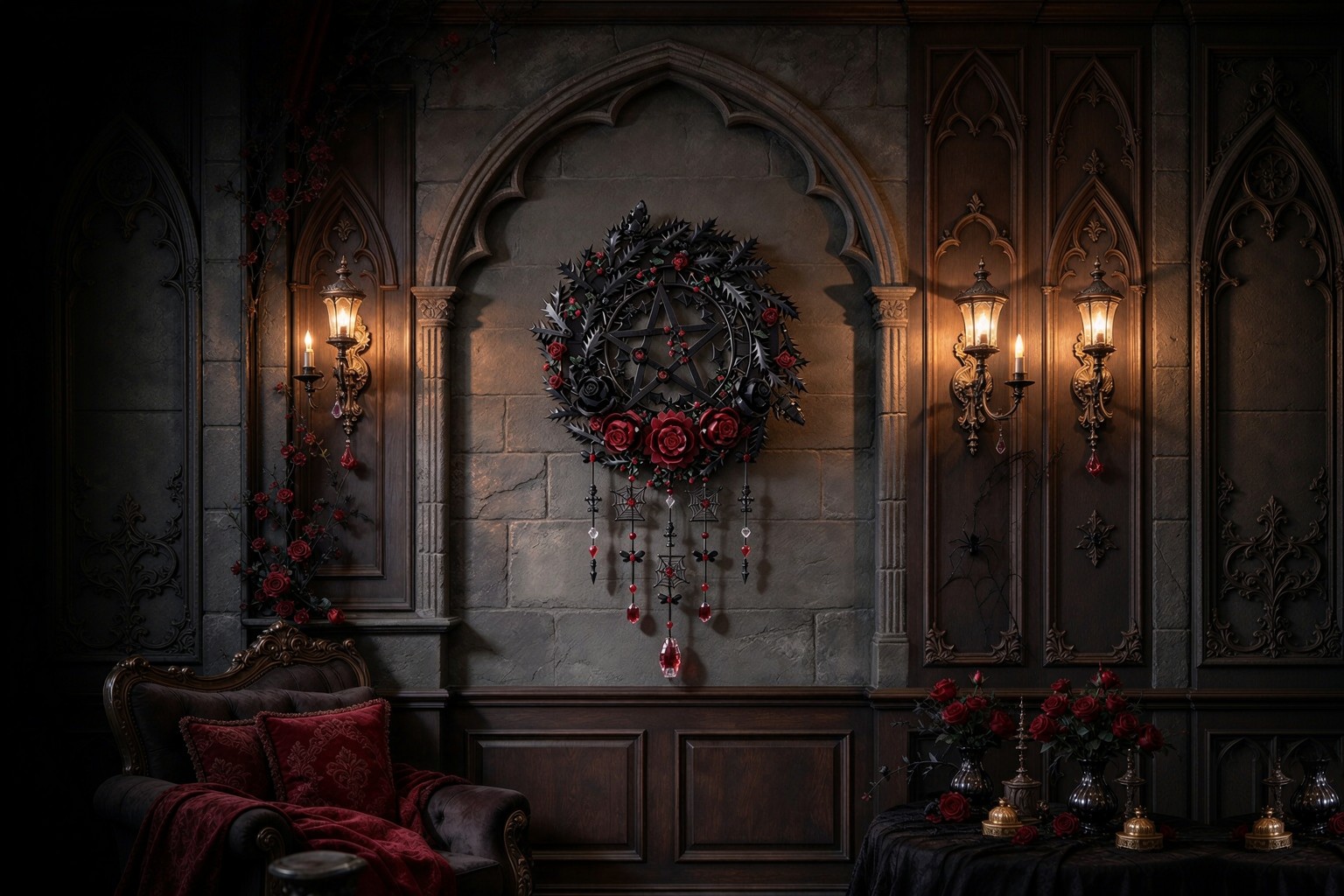 Withered Vine Wreath building set