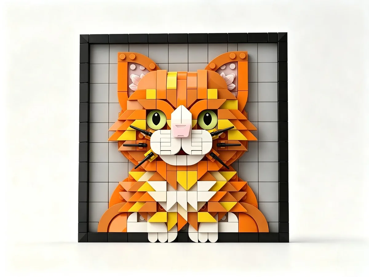 Orange Tabby Cat Mural
