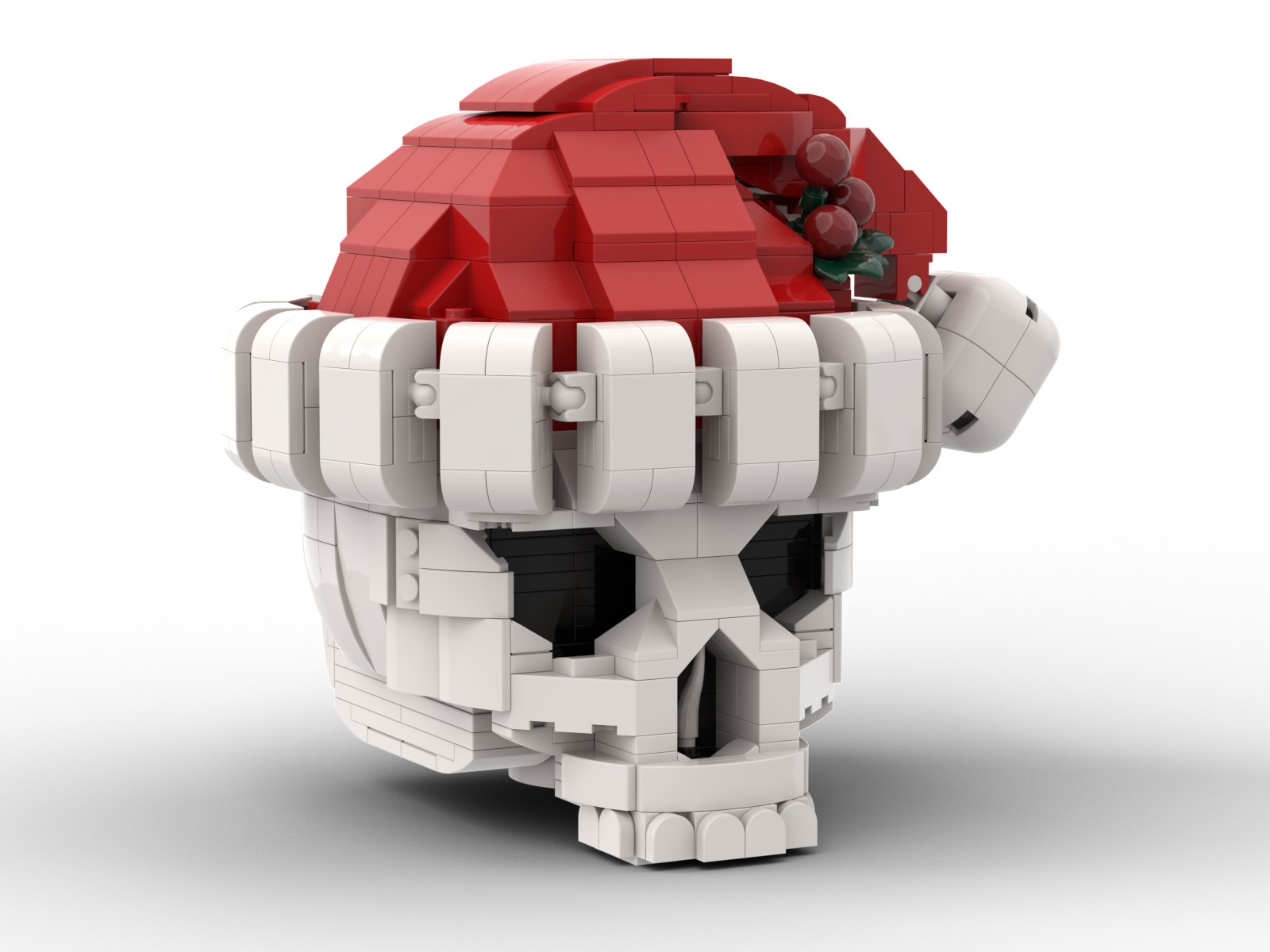 Christmas Hat Skull 3
