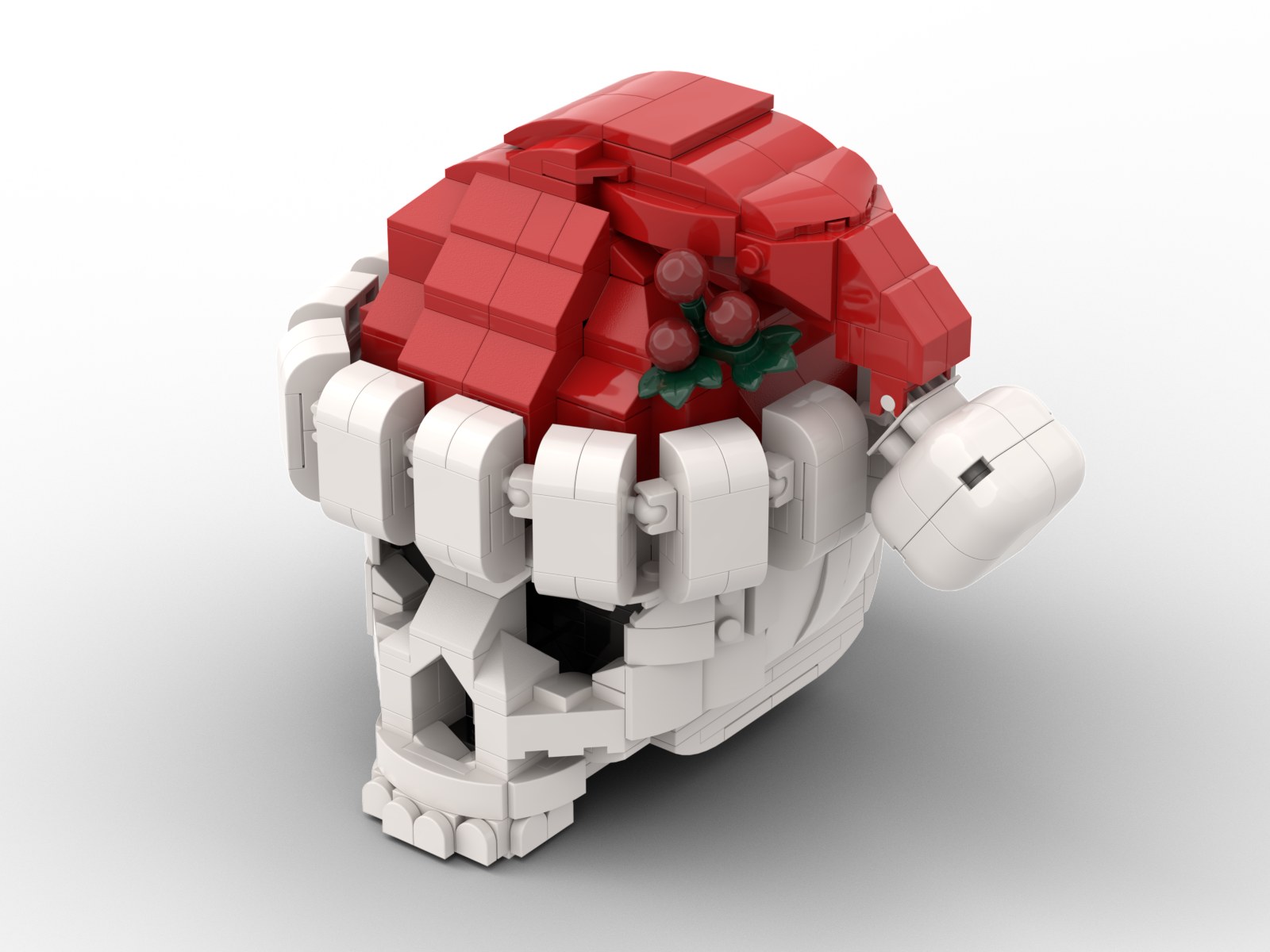 Christmas Hat Skull 4