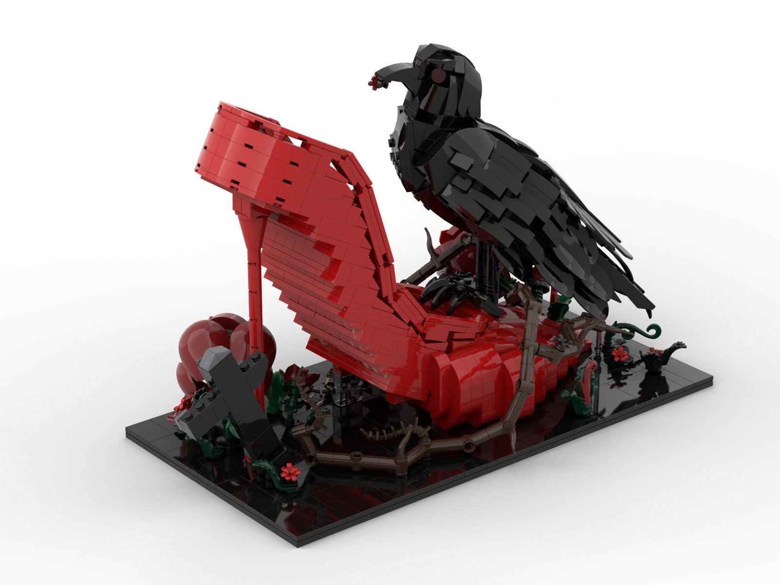 Gothic Red High Heel 4