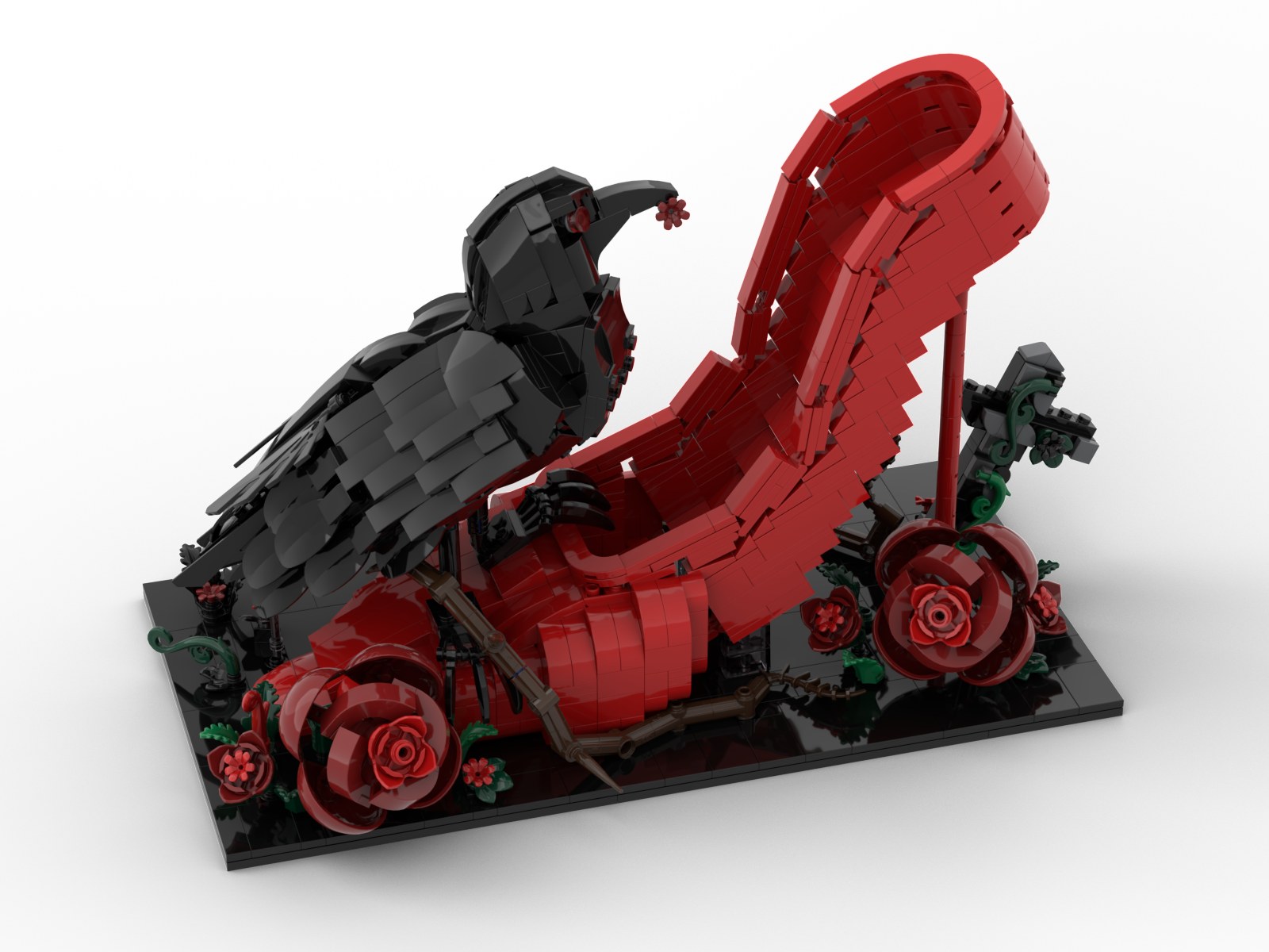 Gothic Red High Heel